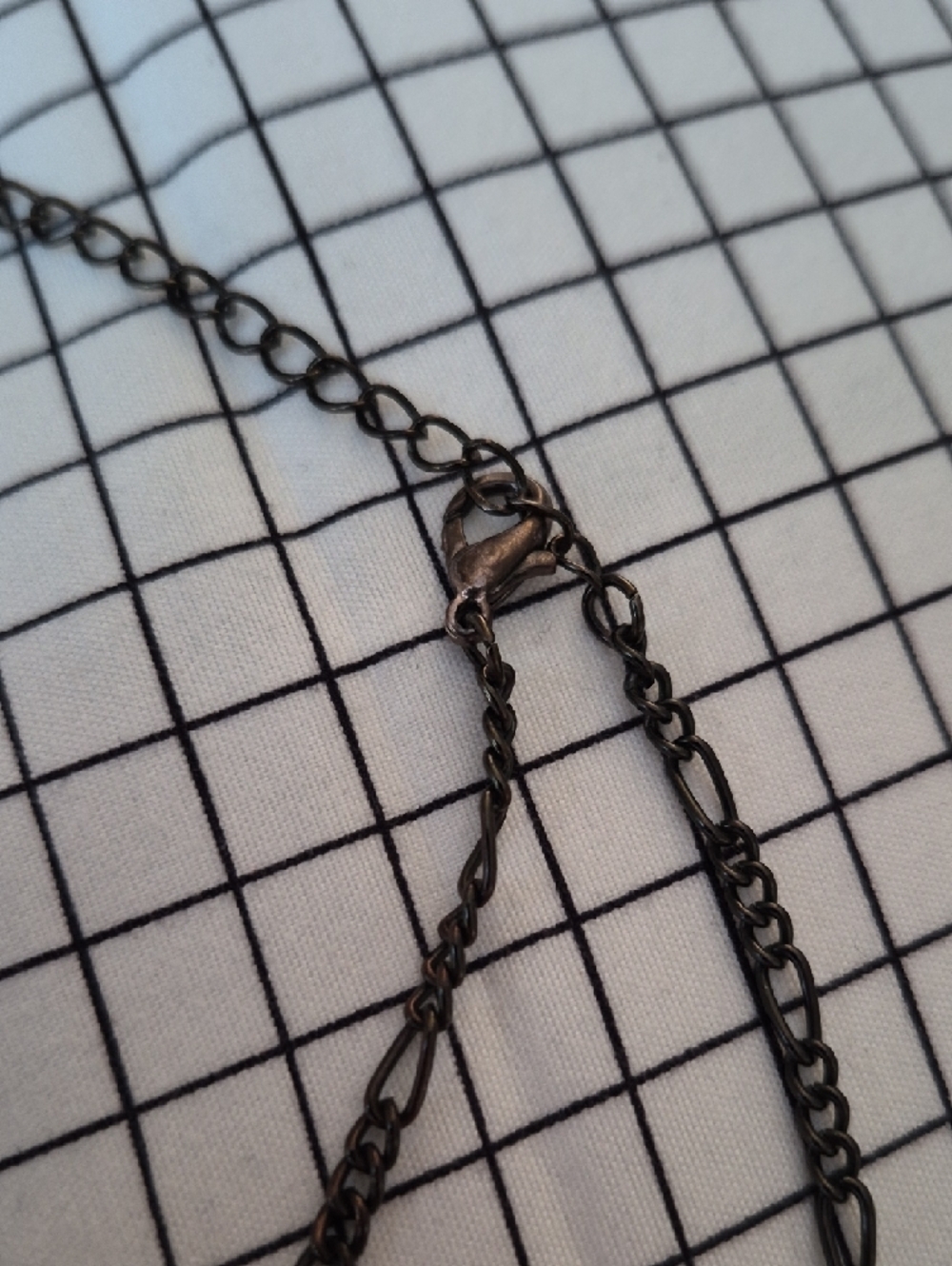 Vintage Handmade Black Beaded Scarab Pendant Necklace - Picture 5 of 8
